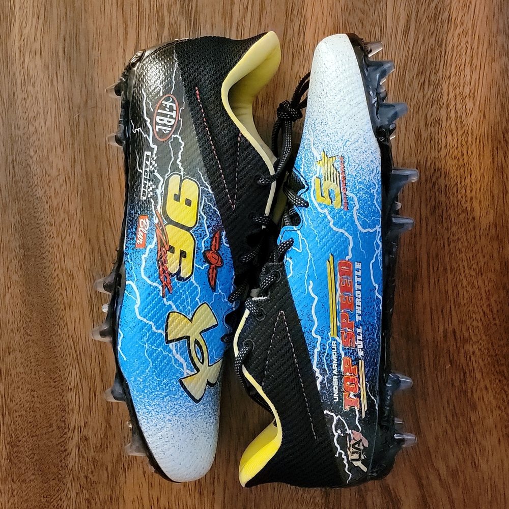 BRAND NEW 10.5 Under Armour Men's Blur LE MC Race Car Football Cleats